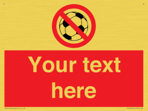 Custom No Ball Games Sign